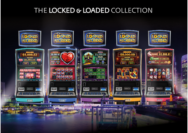 Locked and loaded poker machine